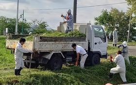 ひまわり保育園 除草積込 ひまわり保育園+除草積込