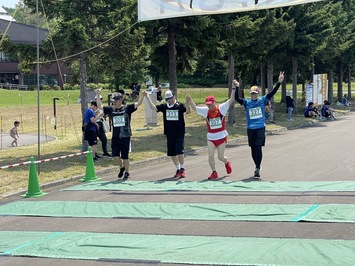 みんなで仲良くゴール！！